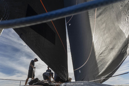 03 10 2022, Saint-Tropez (FRA,83), Voiles de Saint-Tropez 2022,  entraînement des maxis, A bord de Sipirit of Malouen X
