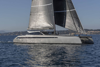 16 02 2019, Porquerolles (FRA,83), Gunboat 68 sail testing  3