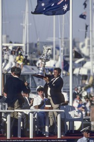 Sailing, Yacht Racing, 26th America's Cup Fremantle 1987, Stars and Stripes, Dennis Conner
