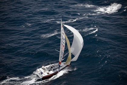 06-26-2007 - FIGARO II - THEOLIA - Skipper : Robert Nagy - Training off Marseille (south France) with strong wind conditions
