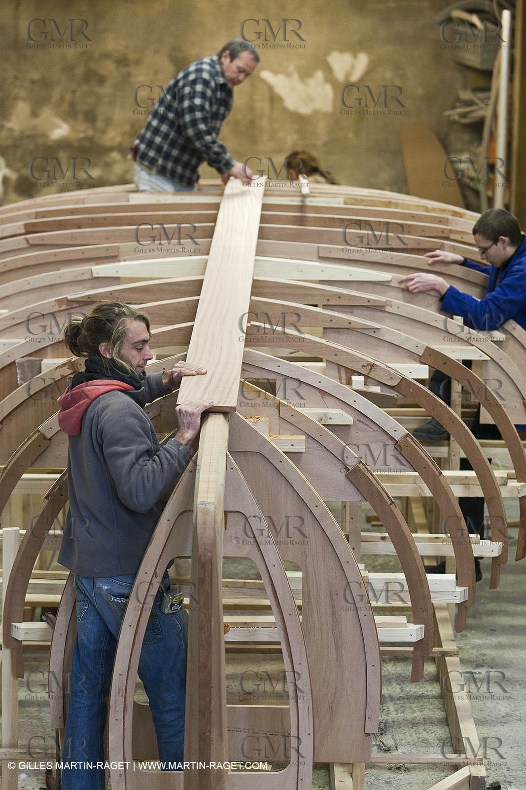 18 01 2012 - Marseille (FRA,13) - Alcyon construction at Carènes boat yard