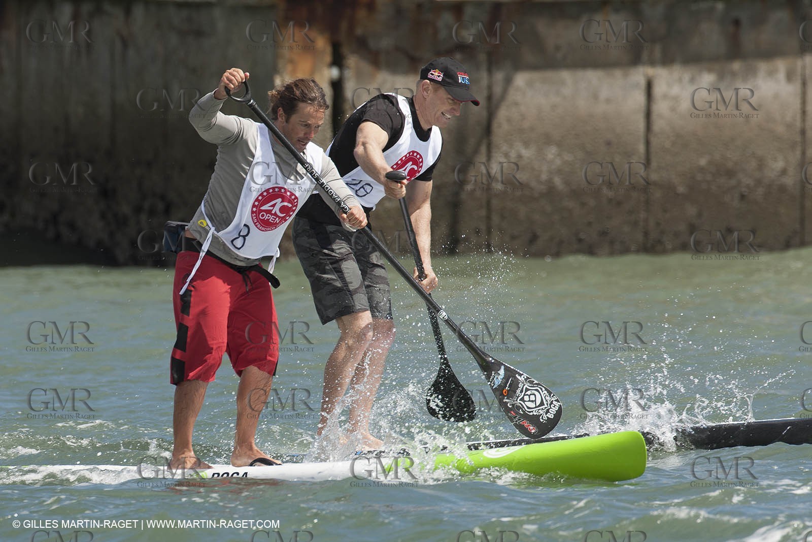 01 09 2013 - San Francisco (USA,CA) - 34th America's Cup - AC Village at Marina Green, AC Open, Stand Up Paddle; Jimmy Spithill