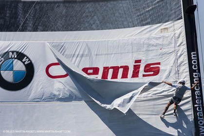 23 05 2010 - La Maddalena (ITA, Sardinia) Louis Vuitton Trophy - BMW ORACLE Racing - Racing Day 2
