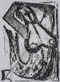 12 07 2020, St Rémy de Provence (FRA, 13) Oeuvre Germaine Richier, gravure