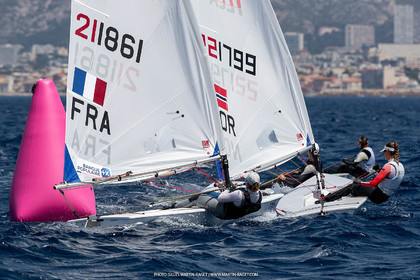 09 07 2023, Marseille (FRA), Paris 2024 Sailing Test Event, Race Day 1,  ILCA 7