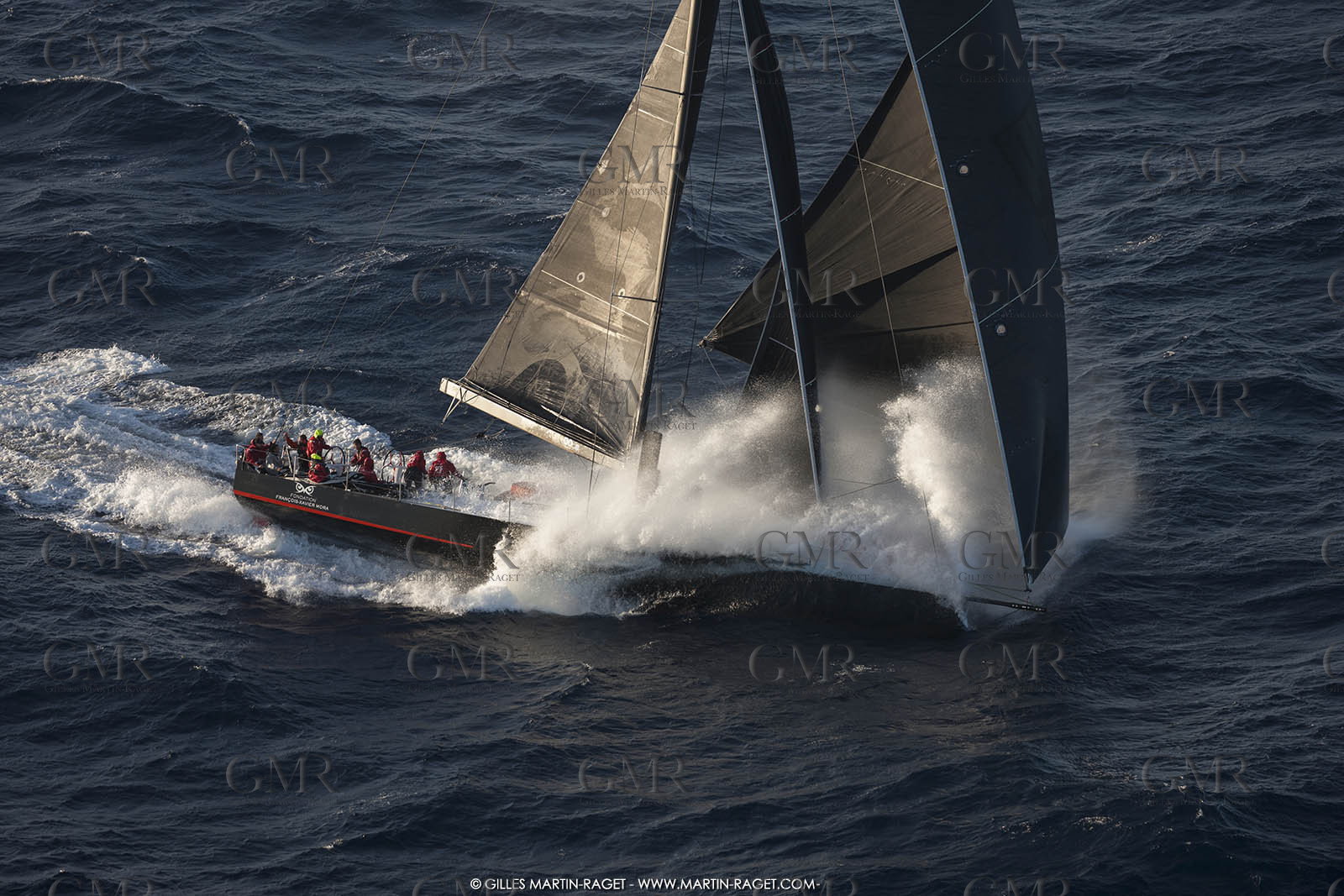 09 10 2017, Calvi (FRA,20), VOR 70 Babsy, Tentative de record autour de la Corse à la voile, skipper Franck Cammas
