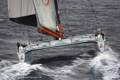 Orange II - Record Mediterranée 2004 - Départ devant Marseille