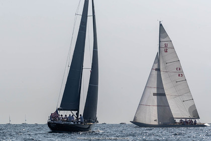 05 10 2023, Saint-Tropez (FRA,83), Les Voiles de Saint-Tropez 2023, Race Day 5, Défi Pride Vs Ikra