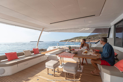 30 08 2018, Porto Vecchio (FRA, South Corsica) Chantier Fountaine-Pajot, Alegria 67